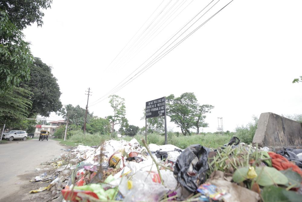 A pile of single-use garbage in Dimapur. (Morung File Photo, For Representational Purpose Only)