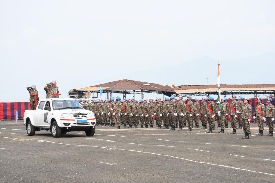 UN honours 651 Indian Army peacekeepers for service in DR Congo. (IANS/Indian Army Photo)