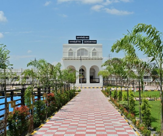 A view of the revamped Majbat railway station in Assam and Jalpaiguri Road. (Photo Courtesy: NFR)