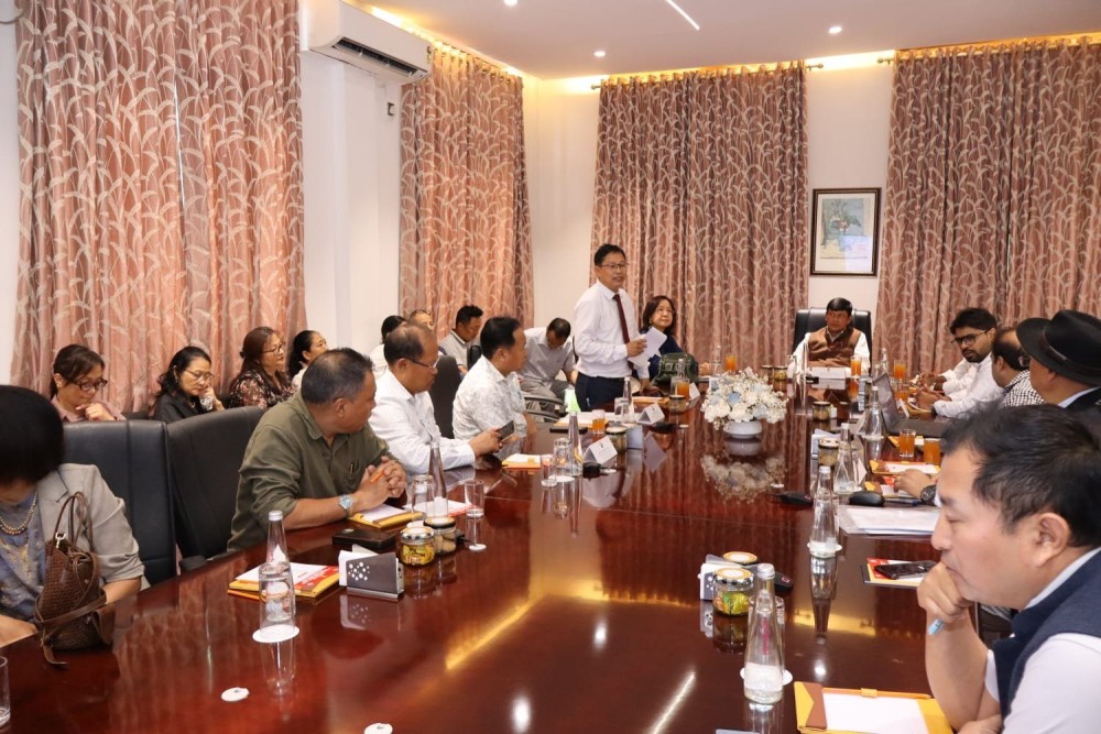 Review meeting on the implementation of SASCI 2026-27 under Livestock Sector Reforms in Nagaland held at Zone Niathu, Chümoukedima, on July 11 last. Photo Courtesy: AHVS10/X)