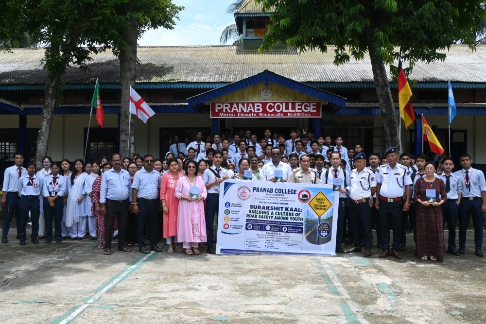 Participants, faculty members, and officials of Dimapur Traffic Police after the seminar on on July 3.