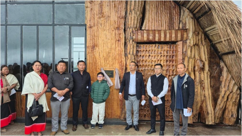 Officials during the launch of the Federation Hut in Pfutsero on July 18.