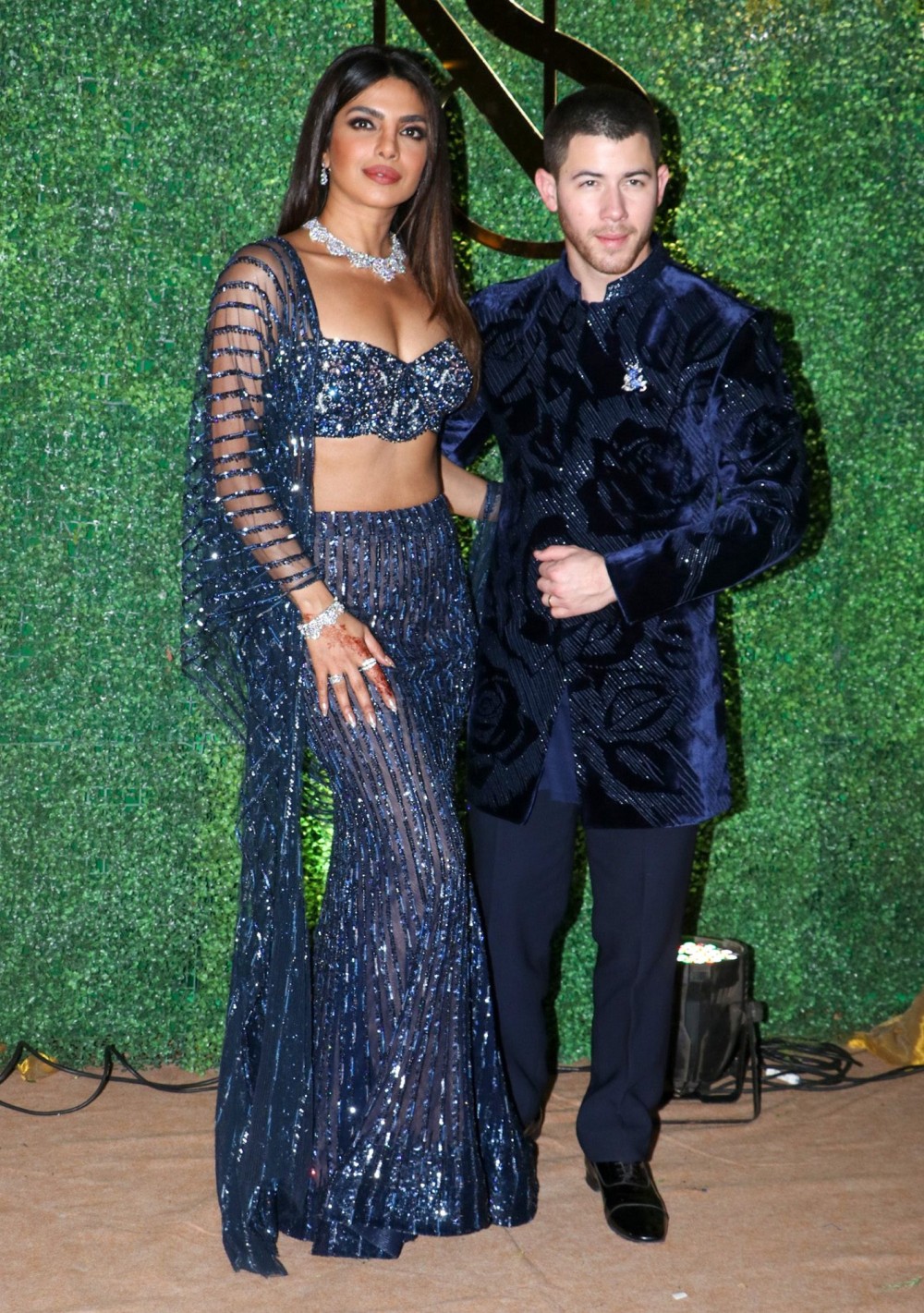 Mumbai: American singer-songwriter and actor Nick Jonas and Actress Priyanka Chopra attend the Sangeet Ceremony of Siddharth Chopra & Neelam Upadhyaya in Mumbai on Thursday, February 06, 2025. (Photo: IANS)