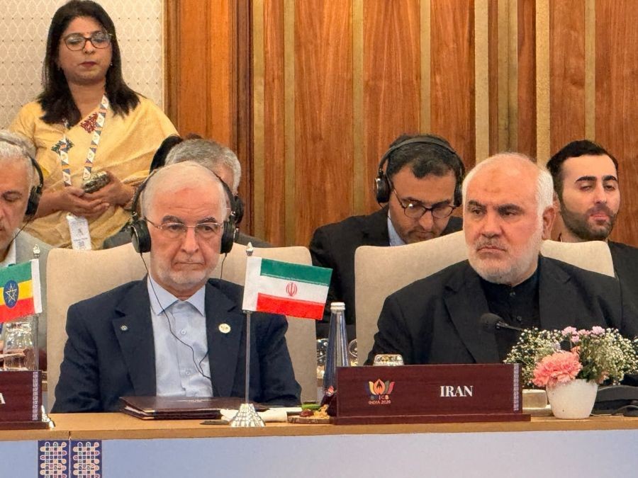 Iran's Interior Minister Eskandar Momeni and Iran's Ambassador to India Mohammad Fathali (Image Credit: X/@Iran_in_India)
