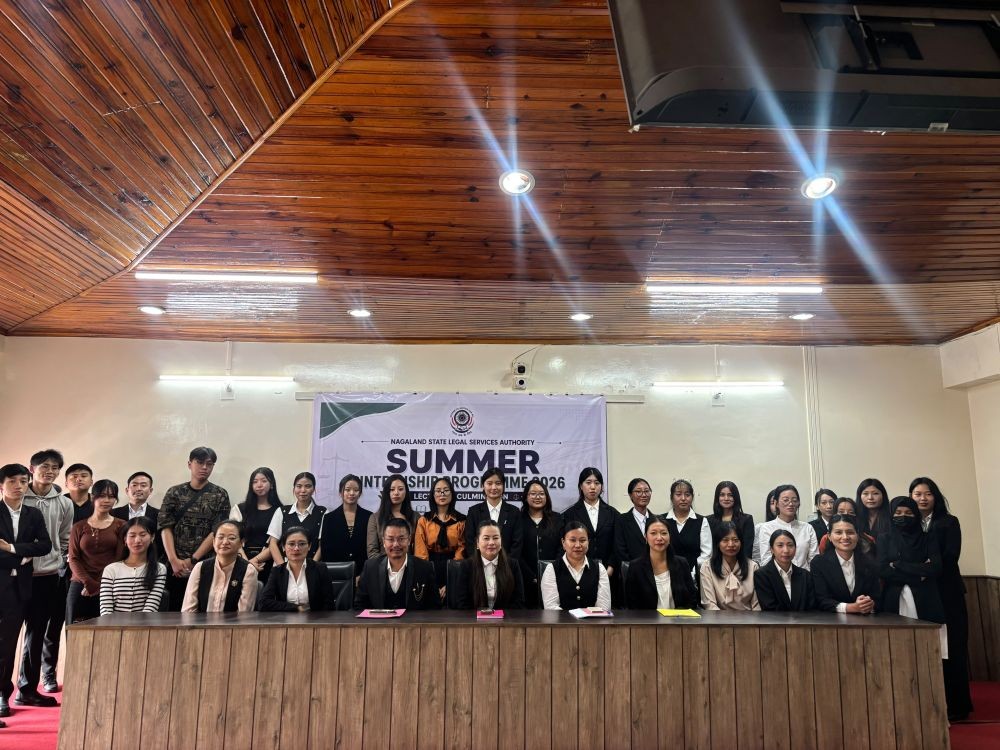NSLSA organised orientation & interactive session under its summer internship programme 2026 at DC conference hall, Kohima on July 30. (Photo Courtesy: NSLSA)