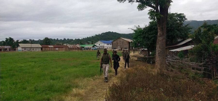Fresh tension grips Manipur as houses torched in Imphal West, security averts major clash. (IANS Photo)