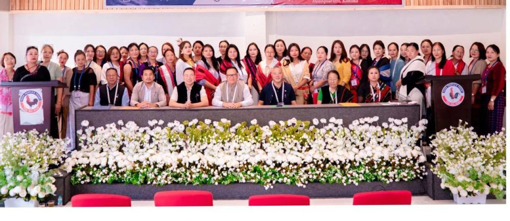 Resource persons and others during a State Level Seminar on “Empowering Women in Politics and Leadership” in Kohima on July 10.