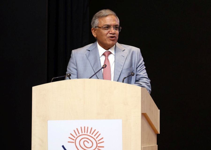 Chief Election Commissioner Gyanesh Kumar addresses participants at the Conference of Media and Communication Officers at the India International Institute of Democracy and Election Management (IIIDEM) in New Delhi on June 12, 2026. (IANS/X/@ECISVEEP File Photo)