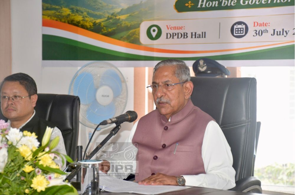 Governor interacts with CSOs, departments and scheme beneficiaries in Chümoukedima on July 30. (DIPR Photo)