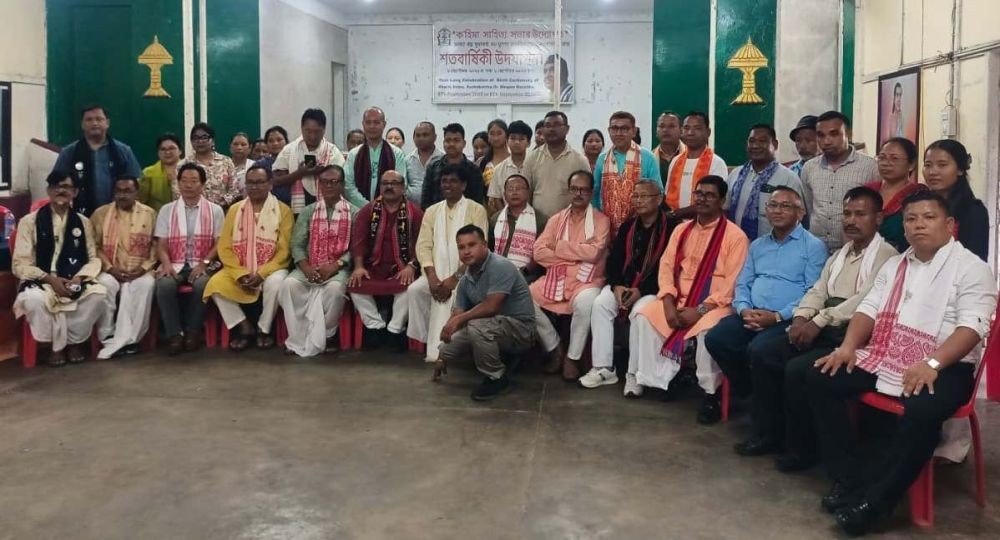 Delegation of Kamrup Mahanagar Zila Sahitya Sabha and others during a visit to Nagaland on July 25.