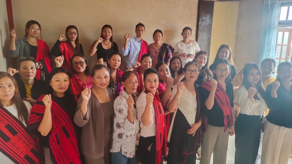 Officials along with the participants during the inauguration of the SEWA Shakti Kendra in Tuensang on August 28.