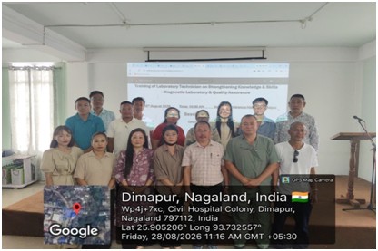 Officials along with the technicians during the training programme held at the Conference Hall of District Hospital in Dimapur on August 28.