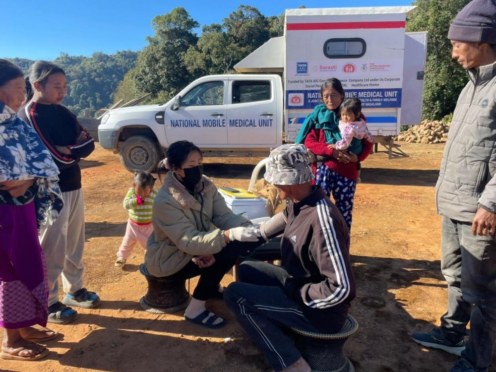 Locals availing health care services in different part of Nagaland. (Photo Courtesy: tEA)