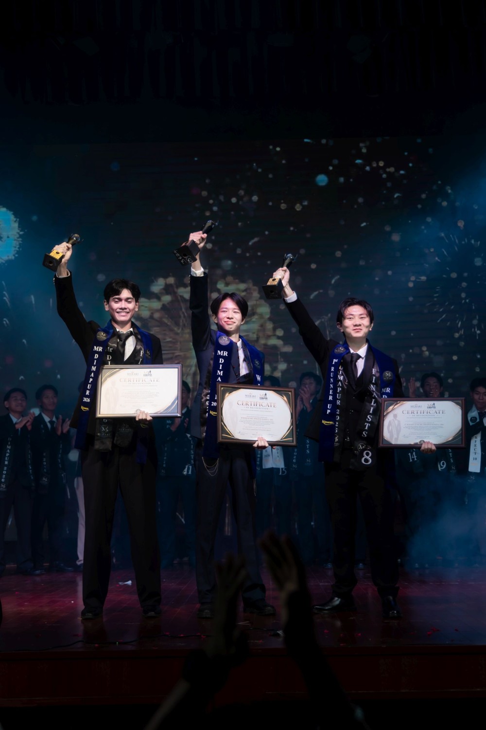 Haisui Meru was crowned Mr Dimapur 2026 at the grand finale of the prestigious pageant held at Town Hall, Dimapur on August 3.