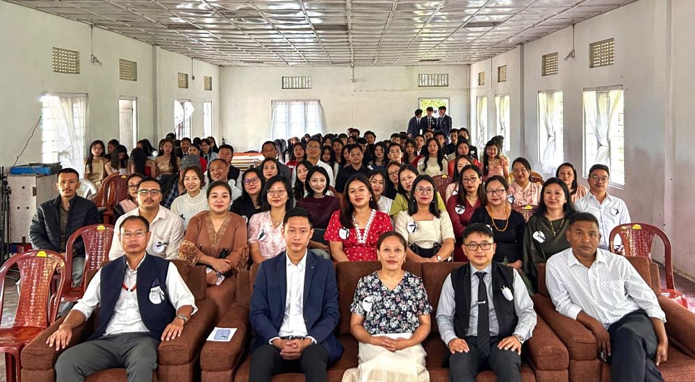 Phek Government College faculty, students and guests during the 44th Freshers’ Meet held at Deo Nukhu Hall on August 7.