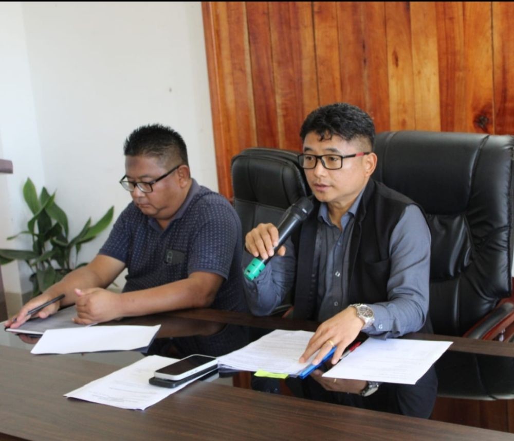 DC & Vice Chairman DPDB Phek Chaired the Phek DPDB monthly meeting at DC's Conference Hall, Phek on August 10. (DIPR Photo)