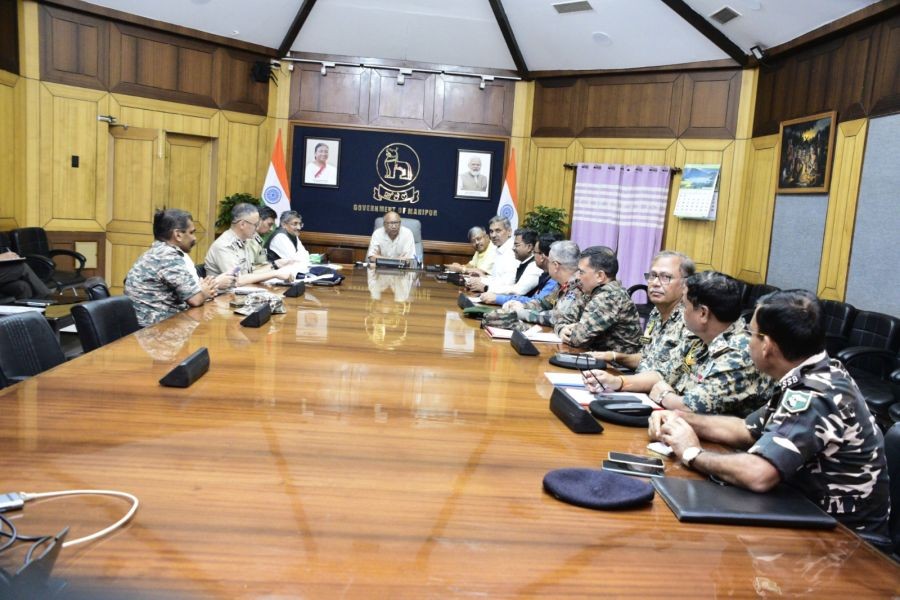 Manipur CM orders stringent action against illegal arms holders sans community (Photo: Manipur CMO officials)