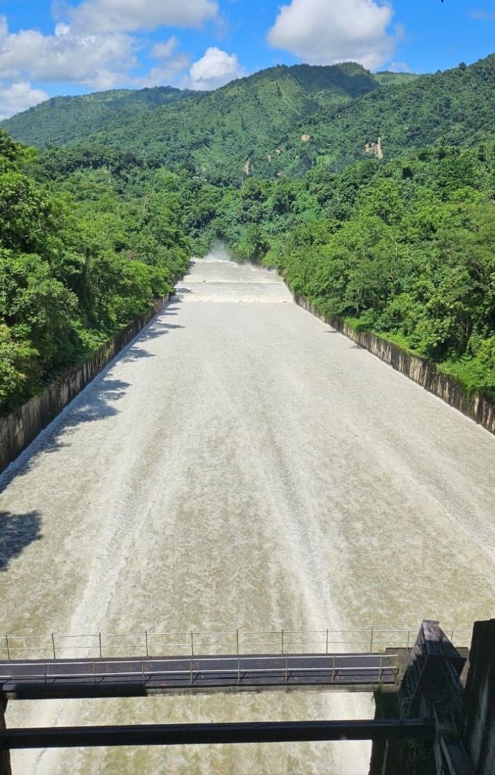 Phased discharge of excess water from the Doyang Reservoir began August 5 after heavy rains, with precautionary advisories issued for downstream Assam.