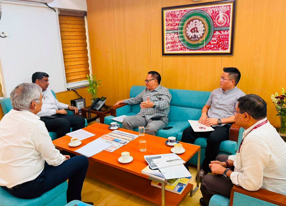 Nagaland Dy CM TR Zeliang during meeting held with senior officials of MoRTH in New Delhi on August 19 last.