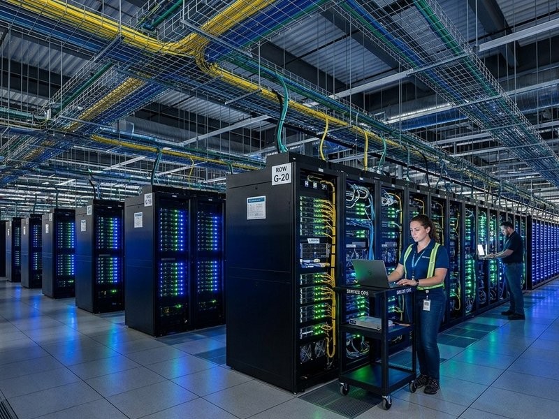 India top data centre market in APAC outside China, live IT capacity quadruples: Report (AI image/IANS)