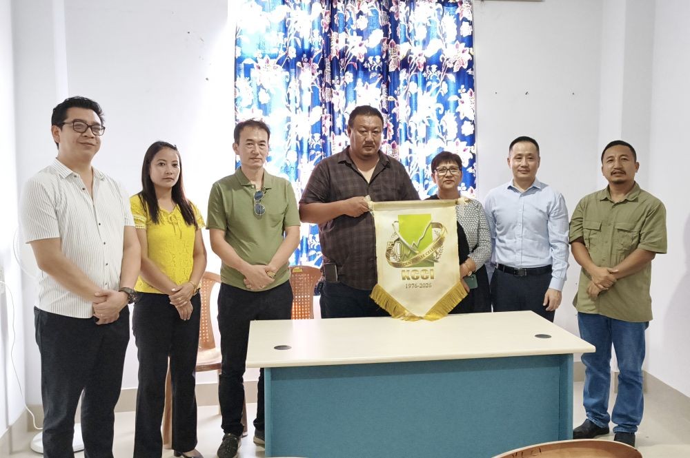 Medozhatuo Rutsa unveils Golden Jubilee logo of KCCI on August 7.