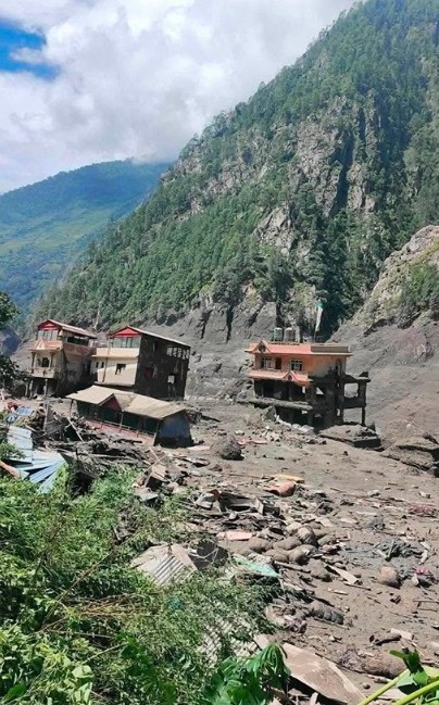 Seven dead, several missing as flash floods hit Nepal; rescue Ops on. (Photo source: X/@NepalPoliceHQ)