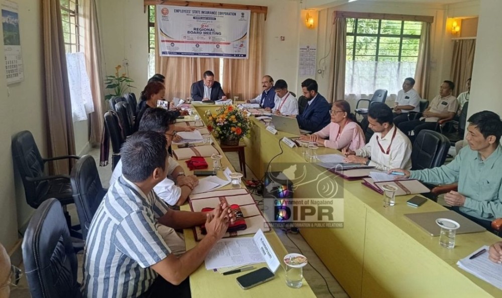 Advisor Moatoshi chairing the 2nd Nagaland Regional Board Meeting on August 12. (DIPR Photo)