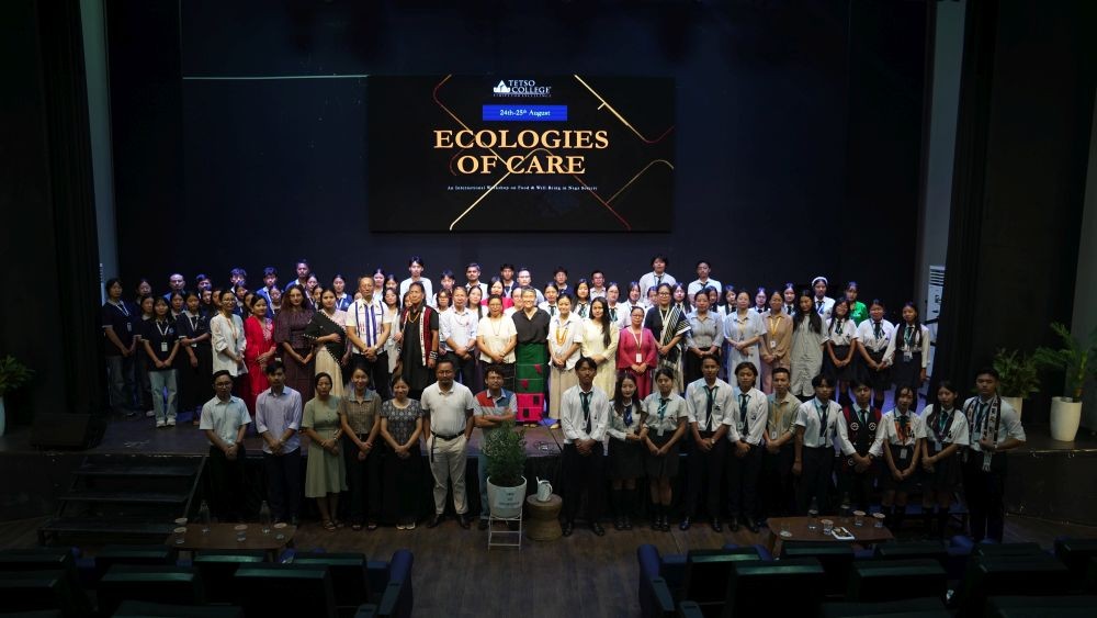 Organisers, participants and representatives from collaborating institutions at the Ecologies of Care workshop at Tetso College held on August 24 and 25. (Photo Courtesy: Tetso College)