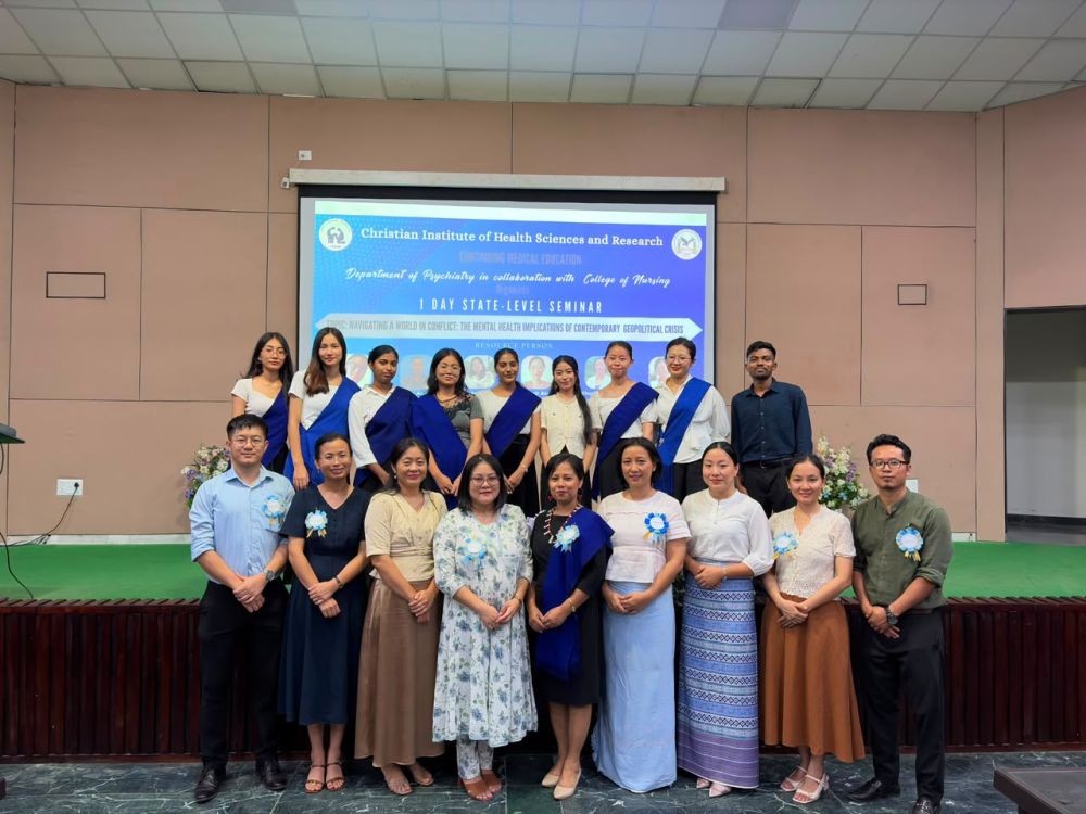 Dignitaries and others during Seminar on “Navigating a World in Conflict” at CIHSR on August 12.