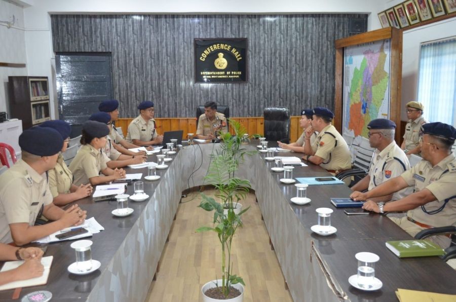 Manipur DGP stresses intelligence-led policing, reviews security preparedness. (Photo source: Manipur Police)