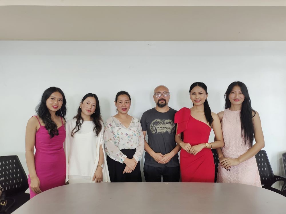 Organisers of Miss Mokokchung 2026, along with the reigning titleholders of the 2025 pageant, addressed the media at Hotel Magnus, Mokokchung, on August 12. (Morung Photo)