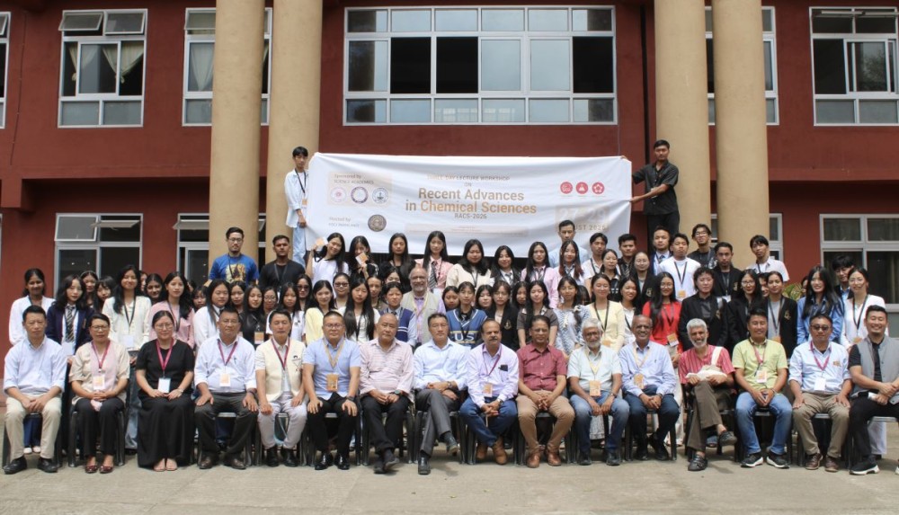 Officials, faculty and students during the workshop on chemical sciences held at Kohima Science College on August 29.