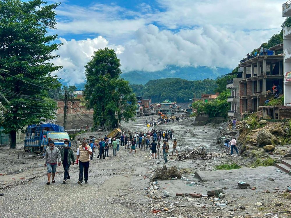 Rescue operations underway in the aftermath of flash floods in Nuwakot district, Nepal, on August 29, 2026. (IANS Photo)