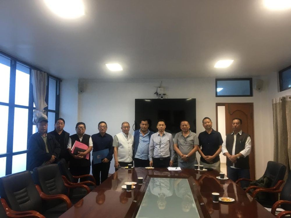 NCSU officials along with Meru during a courtesy visit at the PWD Office in Kohima on August 19.