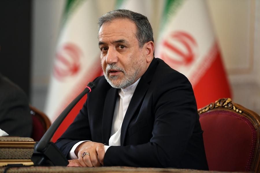 Iranian Foreign Minister Seyed Abbas Araghchi speaks during a press conference after his meeting with foreign diplomats in Tehran, Iran, Oct. 5, 2025.(IANS File Photo)