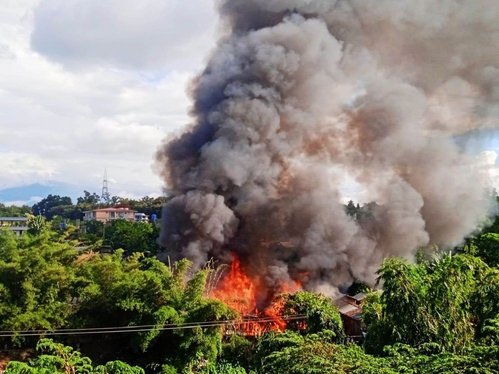 A major fire broke out at Kuda B Khel in Dimapur on September 23.