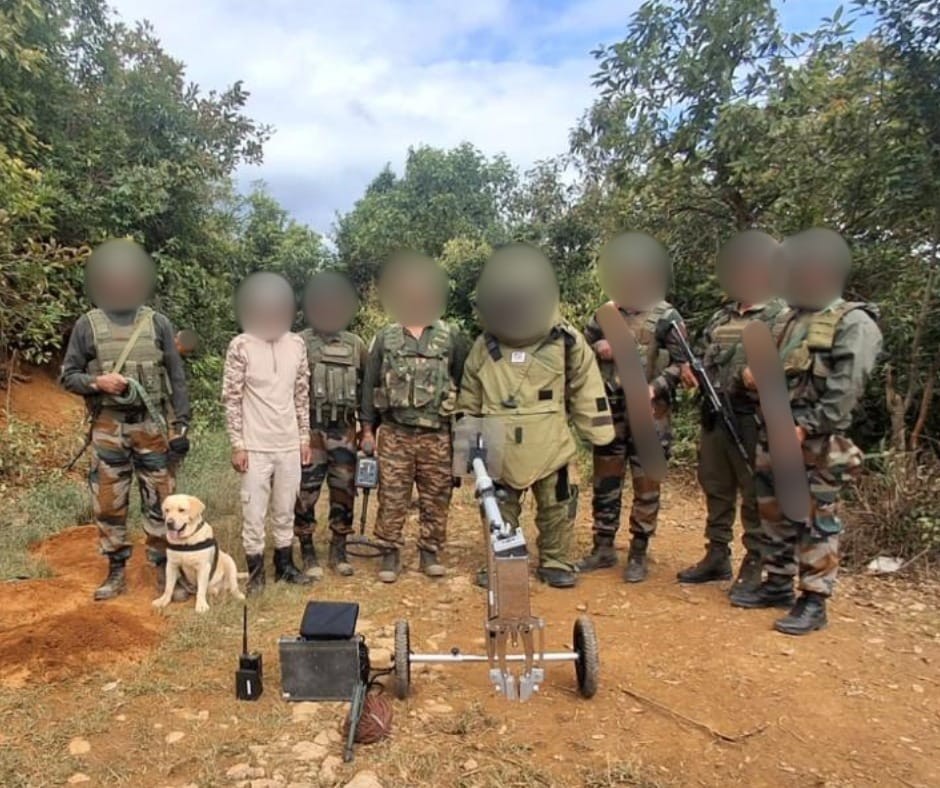 Three IEDs destroyed in joint operation in Manipur’s Ukhrul; 4 militants held. (Photo source: Manipur Police)