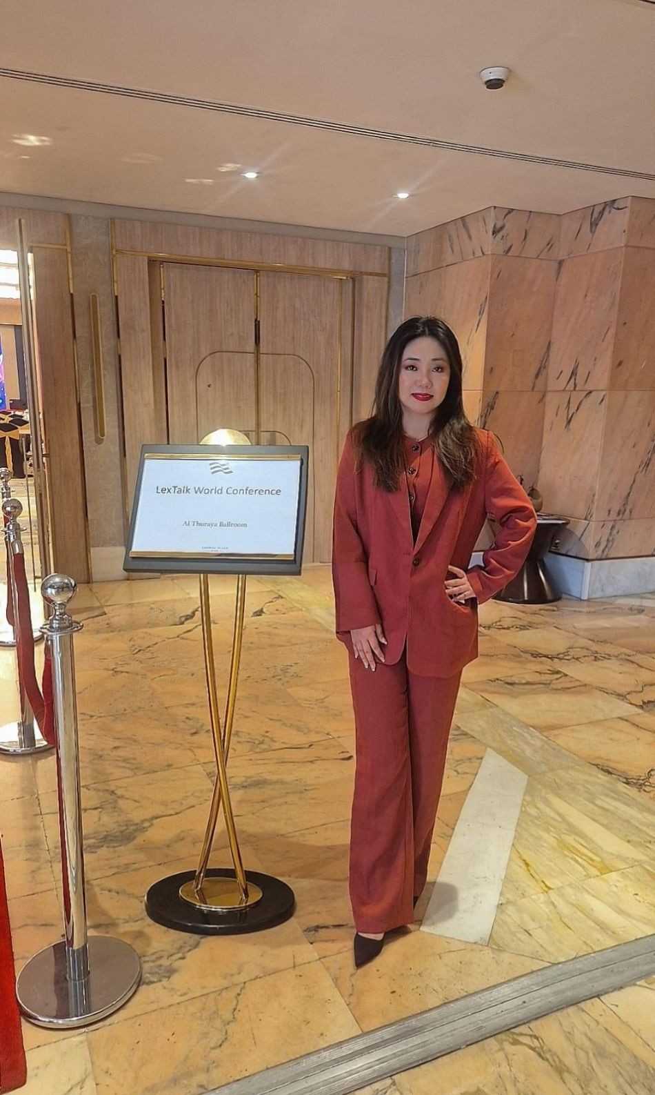 Aphune Küvephulü Kezo at the LexTalk World Conference & Exhibition held in Dubai from September 9-10. (Photo Courtesy: Media Handout)