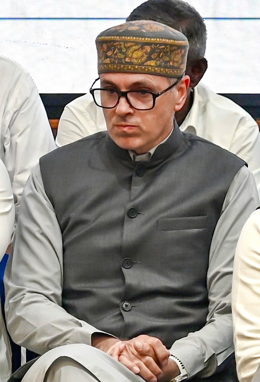 Jammu and Kashmir Chief Minister Omar Abdullah during a press conference following a meeting of the INDIA bloc at the Constitution Club in New Delhi on June 8, 2026. (Photo: IANS/Deepak Kumar)