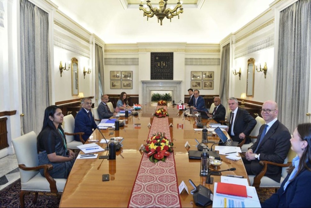 India and Canada hold Foreign Office Consultations, carrying forward 'sustained momentum' in bilateral ties. (Image courtesy: MEA)