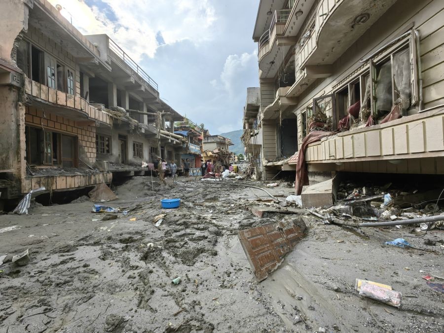 The photo shows the disaster situation in Devighat, Nuwakot County, Nepal, photographed on Saturday, August 29, 2026. (Xinhua via IANS Photo)