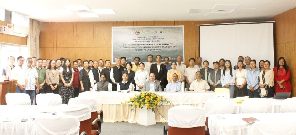 Dignitaries and others at the Stakeholder Consultation Workshop for Revision of NSBSAP in Kohima on September 24.