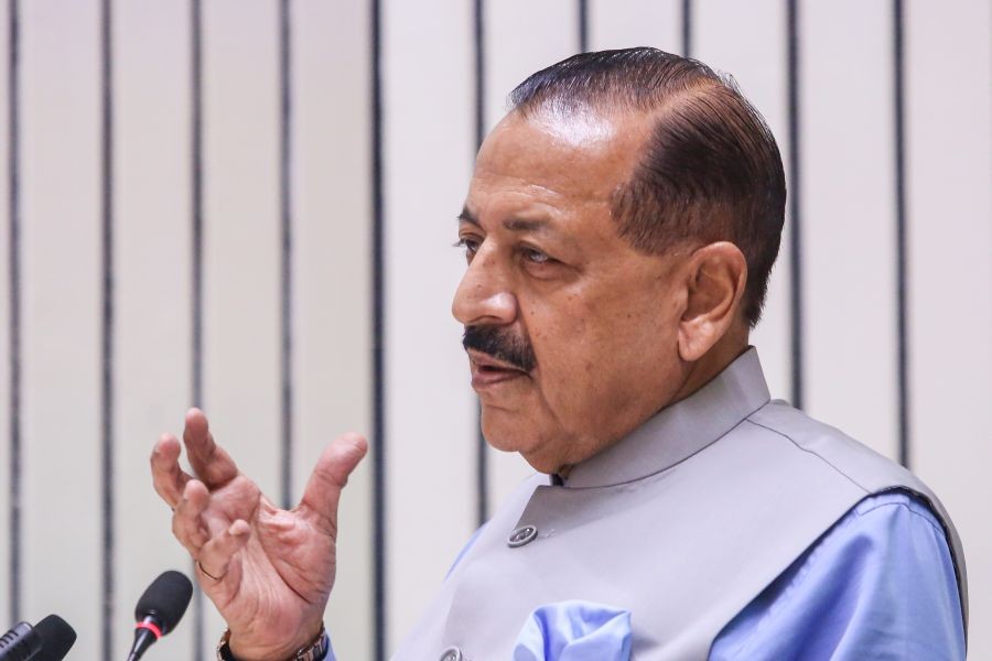 Union Minister Jitendra Singh addresses at the National Workshop on Pension Litigation organised by the Department of Pensions and Pensioners' Welfare at Vigyan Bhavan in New Delhi on July 02, 2025. (IANS/Prem Nath Pandey File Photo)