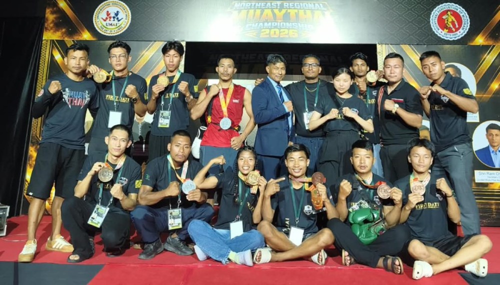 Nagaland bag 6 gold, 2 silver, 3 bronze  at Northeast Muaythai Championship