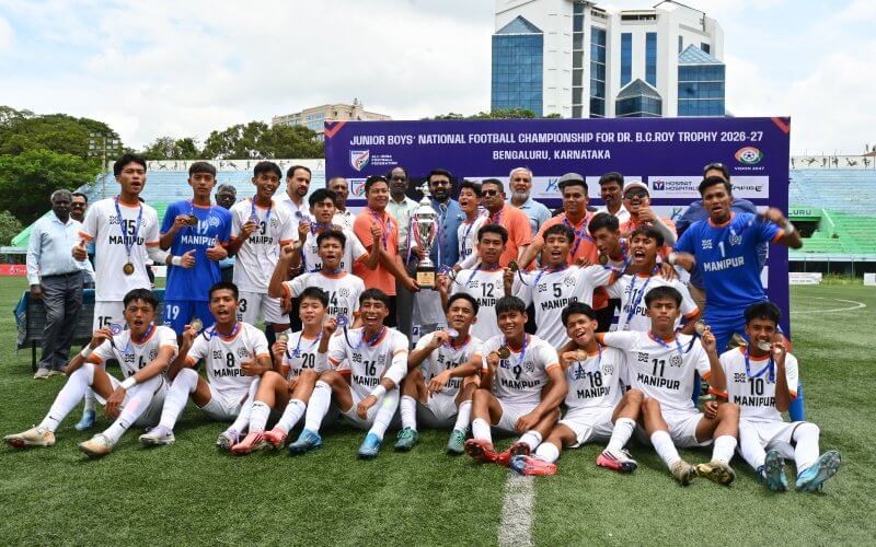 Manipur beat West Bengal 3-1 to retain Junior Boys’ NFC title for BC Roy Trophy. (IANS Photo)