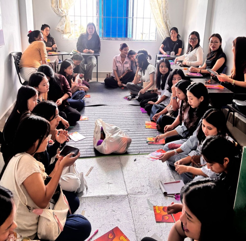 Participants during the workshop on dolls and basket making organised by LFM & KTTI, Mokokchung on September 26.
