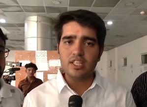 ABVP’s Yash Dabas is new DUSU President. (IANS photo)