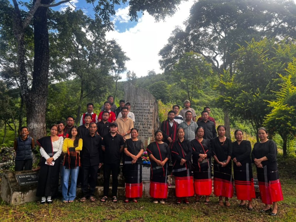 Members of the Pochury community, along with leaders of student bodies and local organizations, gathered at Sacred Freedom Park in Matikhrü village during the 66th Pochury Black Day memorial service on September 6.