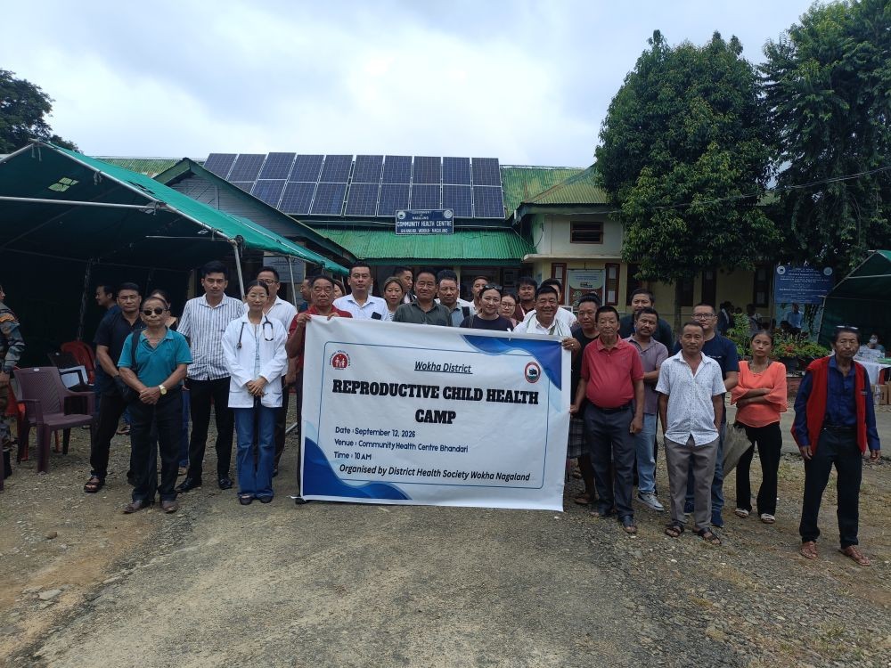Dr Abenthung Murry, DTO Wokha along with medical officers and staffs during the RCH Camp held at CHC Bhandari on September 12.