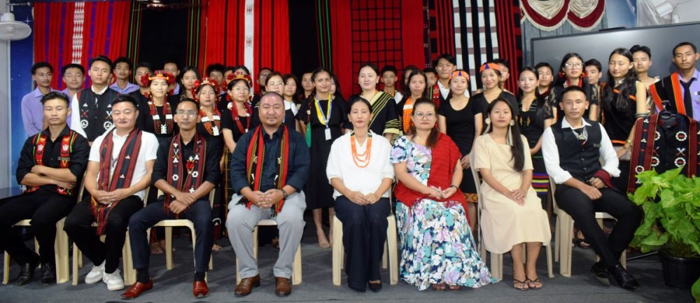 Faculty and students during the 6th Historia Diem held at the SJU’s auditorium in Chümoukedima on September 9.